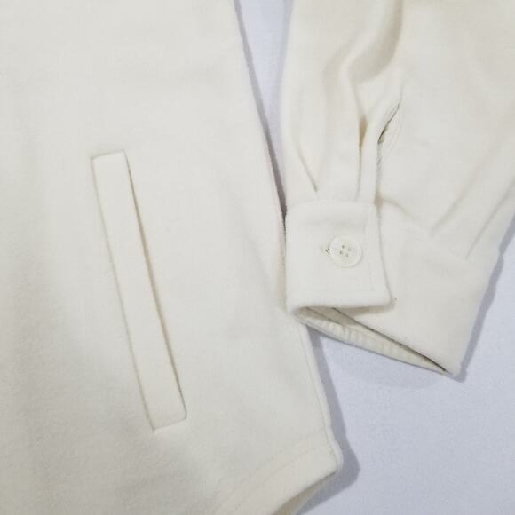 WOOLX Jacket Womens Medium Merino Wool Sawyer Shacket Sweet Cream NWT Boucle - Picture 7 of 12